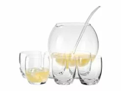 Am billigsten 🎁 Bohemia Cristal Gartenbowleset "Libera" - 8-teilig in transparent 😍