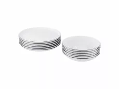 Blitzangebot 😀 Seltmann Weiden Tafelservice Lido Black Line 12-teilig in weiß 👍