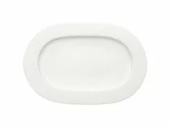 Besorgen 🤩 Vorlegeplatte oval "Noblesse" in weiß 💯