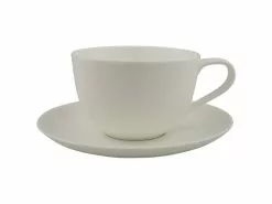 Aktion 👍 Café au Lait Untertasse "Noblesse" in weiß 🥰