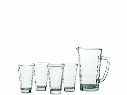 Neu 😍 Leonardo 5tlg. Gläserset inkl. Krug "Ciao Optic" in transparent 👍 -Essen & Trinken Store 23827241 hauptbild 01