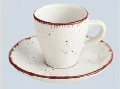 Budget ❤️ Arte Viva Espresso- Untertasse off-white "Nature Look" in weiß 🔔