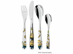 Beste Bewertungen von 🤩 WMF 4 tlg. Kinderbesteck-Set, "Minions" in silberfarben 😉