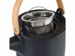 Bester Verkauf 🤩 Asa Teekanne mit Holzgriff Kuro Coppa - 1 Liter in schwarz 🔔 -Essen & Trinken Store 24289630 f 04