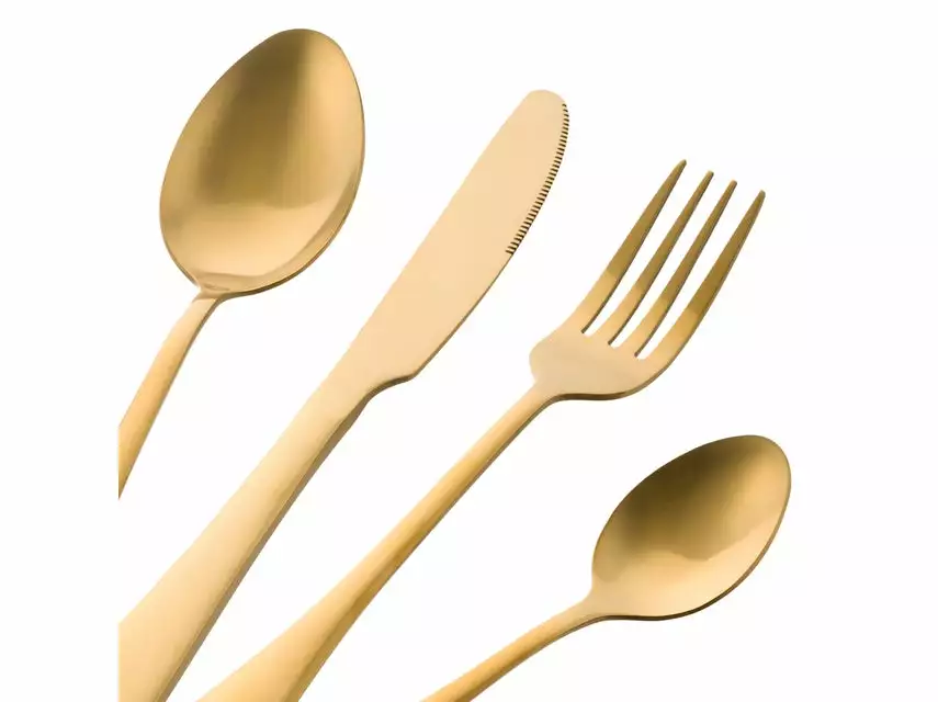 Neu 💯 Besteckset Gold 16-teilig in goldfarben ❤️ 4 Neu 💯 Besteckset Gold 16-teilig in goldfarben ❤️ – Bild 4