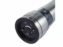 Budget 🎁 Chefkoch Salz-/Pfeffermühle elektrisch 21,5 cm in silberfarben 👏 -Essen & Trinken Store 24493744 f 04