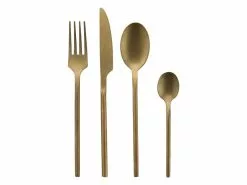 Brandneu ❤️ Echtwerk Tafelbesteck Bari Gold 16-teilig in goldfarben 🔥