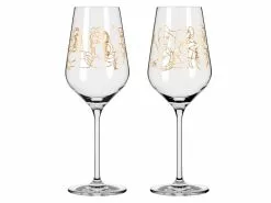 Rabatt 🧨 Ritzenhoff Weißweingläser - Set Sagengold - 2 teilig in goldfarben 😀