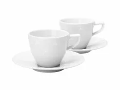 Budget 🔥 Joop! Espressotassen-Set Faded Cornflower - 2 teilig in weiß 🔥