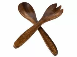 Billig 🎉 Salatbesteck Akazie in braun 🥰