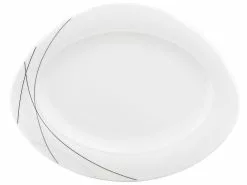 Bestes Angebot 🔔 Seltmann Weiden Platte oval 31 cm Trio in schwarz 🎁