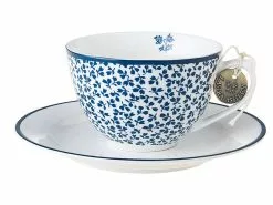 Beste Bewertungen von ⭐ Laura Ashley Blueprint Kaffeetasse Floris blau - 260 ml in mehrfarbig 💯