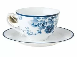 Auslauf 👏 Laura Ashley Blueprint Kaffeetasse China Rose blau - 260 ml in mehrfarbig ✔️