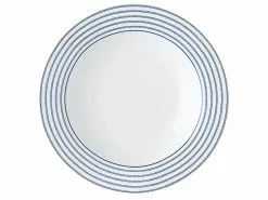 Bester Verkauf 🌟 Laura Ashley Blueprint Suppenteller 🍬 Candy Stripe blau - 22 cm in mehrfarbig 🔔