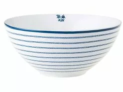 Billig 👍 Laura Ashley Blueprint Schüssel 🍬 Candy Stripe blau - 16 cm in mehrfarbig ✨