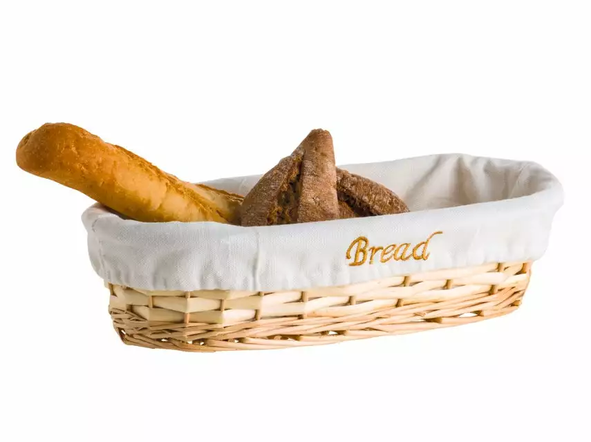 Großhandel 👍 Brotkorb Weide mit Stoffeinsatz in braun 🤩 2 Großhandel 👍 Brotkorb Weide mit Stoffeinsatz in braun 🤩 – Bild 2