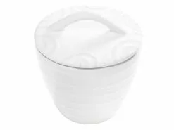 Aktion ⌛ Gmundner Keramik Zuckerdose Gourmet "Weißgeflammt" 🧨