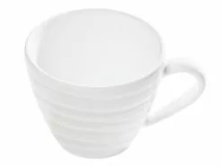 Coupon ✨ Gmundner Keramik Kaffeetasse Gourmet "Weißgeflammt" ⭐