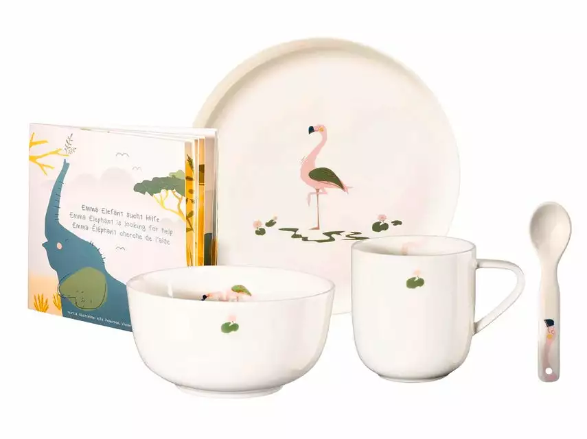 Coupon ✨ Asa Kindergeschirr Fiona Flamingo 5-teilig in mehrfarbig 🧨 1 Coupon ✨ Asa Kindergeschirr Fiona Flamingo 5-teilig in mehrfarbig 🧨