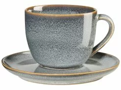 Angebote 🔔 Asa Cappuccinotasse mit Untertasse Saisons Denim - 230 ml in blau 🌟