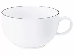 Schlussverkauf ✨ Seltmann Weiden Milchkaffeeobertasse "Lido Black Line" in weiß 😀