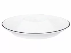 Aktion ⭐ Seltmann Weiden Eierbecher mit Ablage "Lido Black Line" in weiß 😉