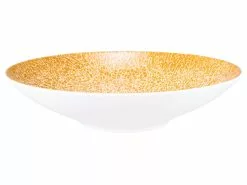 Auslauf 🤩 Seltmann Weiden Pasta-/ Suppenteller "Life Molecule Amber Gold" in goldfarben ❤️