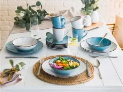 Aktion ⭐ Arte Viva Kombiservice Nature Look 16-teilig in weiß 🔔 -Essen & Trinken Store 6645894 0587394 1 24081036