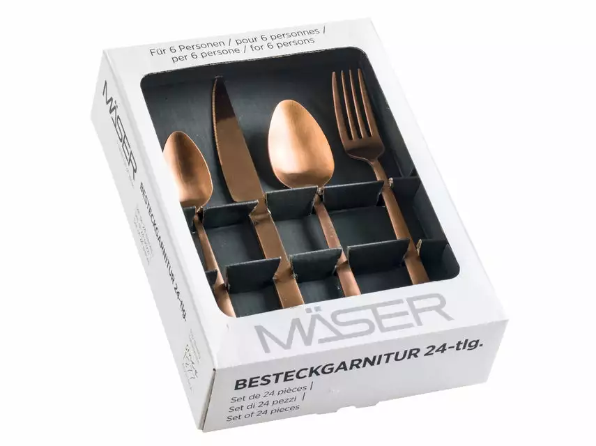 Aktion 👏 Besteckset Colmar - 24-teilig in braun 😍 2 Aktion 👏 Besteckset Colmar - 24-teilig in braun 😍 – Bild 2