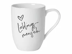 Budget 👏 Like Henkelbecher Statement "Lieblingsmensch" in weiß 🌟