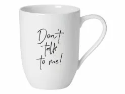 Bester Verkauf 😀 Like Henkelbecher Statement "Don't talk to me" in weiß ❤️