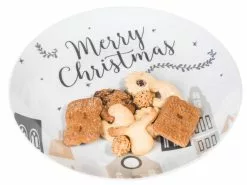 Am billigsten 🌟 Keksteller Merry 🔔 Christmas - 30 cm in mehrfarbig ❤️