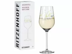 Angebote 🌟 Ritzenhoff Weißweinglas Schrift, Weinreben "Herzkristall" in mehrfarbig 🤩