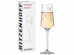 Aktion ✔️ Proseccoglas Blumen "Roséhauch" in mehrfarbig 🔥