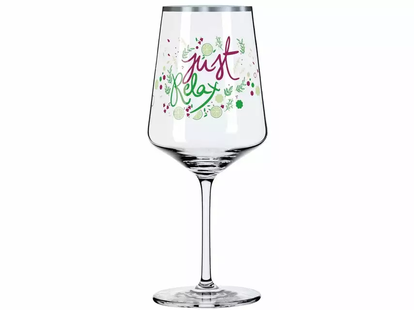 Aktion 🎁 Aperitifglas Schrift, Blätter "Sommertau" in mehrfarbig 🤩 4 Aktion 🎁 Aperitifglas Schrift, Blätter "Sommertau" in mehrfarbig 🤩 – Bild 4
