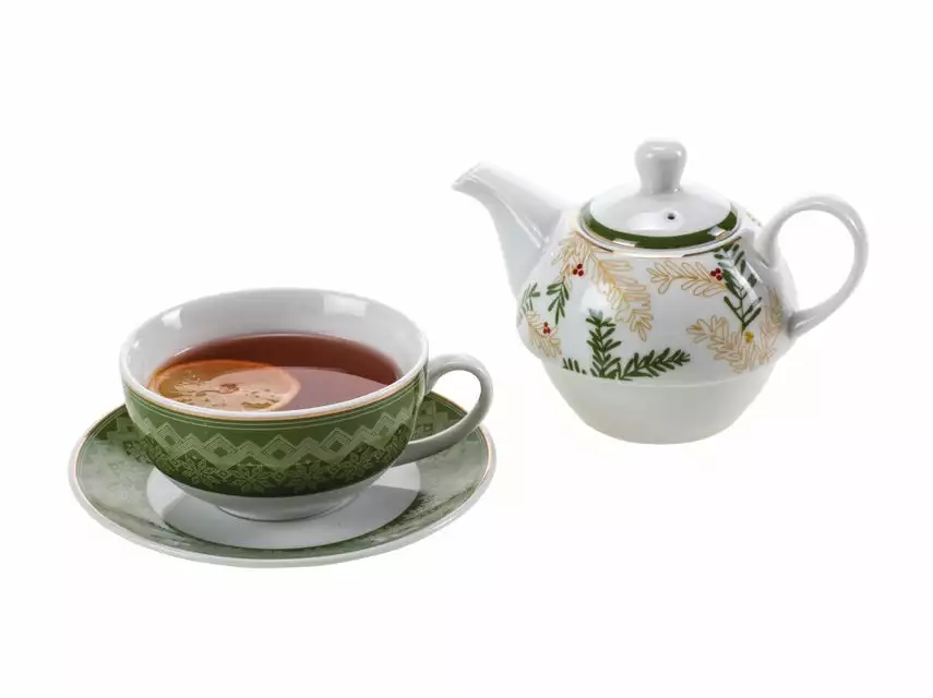 Neu 🔔 Vivre Tea for One "Golden Xmas" in mehrfarbig 🎁 1 Neu 🔔 Vivre Tea for One "Golden Xmas" in mehrfarbig 🎁