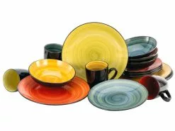 Bester Verkauf 😍 Crea Table Kombiservice Samoa 16 teilig in mehrfarbig 😍