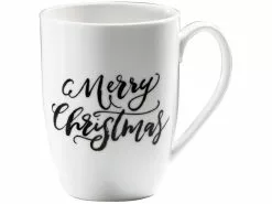 Schlussverkauf ✔️ Casa Nova Kaffeebecher "Merry Xmas" in schwarz 👍