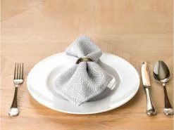 Besorgen 🥰 Decore Stoffserviette Shine - 45x45 cm in silberfarben 🛒