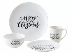 Billig 💯 Casa Nova Speiseteller "Merry Xmas" in schwarz 💯 -Essen & Trinken Store 6935495 0649435 1 24945480