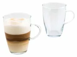 Bester Verkauf 🤩 Bohemia Cristal Tee-/Kaffeegläser-Set "Lyra" 2 teilig in transparent ⌛ -Essen & Trinken Store 6940087 0650829 3 25019804