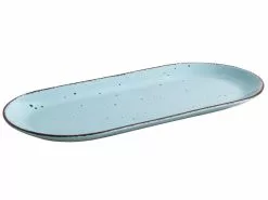 Angebote 🌟 Arte Viva Servierplatte Nature Look türkis - 37 cm in grün ❤️