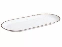 Am billigsten 😍 Arte Viva Servierplatte Nature Look weiß - 37 cm 👍