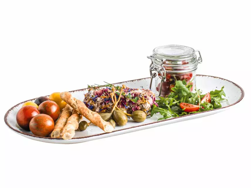 Am billigsten 😍 Arte Viva Servierplatte Nature Look weiß - 37 cm 👍 2 Am billigsten 😍 Arte Viva Servierplatte Nature Look weiß - 37 cm 👍 – Bild 2