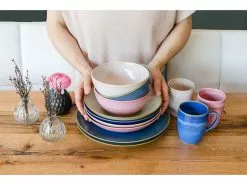 Beste Bewertungen von 😀 Kombiservice Ossia sand/hellblau - 16 teilig in mehrfarbig 🛒 -Essen & Trinken Store 931872millieu2