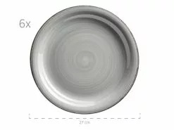 Brandneu 👍 Tafelservice Lumaca grau - 18 teilig in blau 🔥 -Essen & Trinken Store 931875a