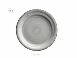 Brandneu 👍 Tafelservice Lumaca grau - 18 teilig in blau 🔥 -Essen & Trinken Store 931875b