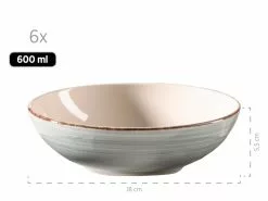 Brandneu 👍 Tafelservice Lumaca grau - 18 teilig in blau 🔥 -Essen & Trinken Store 931875c