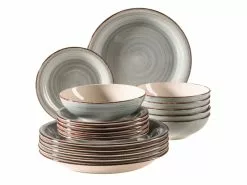 Brandneu 👍 Tafelservice Lumaca grau - 18 teilig in blau 🔥