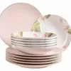 Rabatt 😀 Tafelservice Ossia Exotic - 12 teilig in rosa 🎁